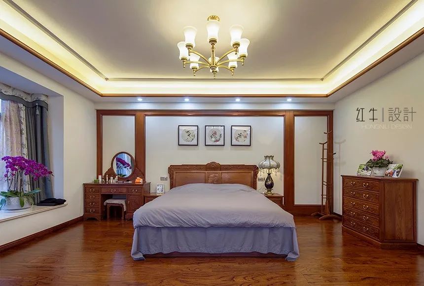 吴波_红牛设计 · 大宅--280㎡ · 中式古典风格 · 汤山东湖丽岛11